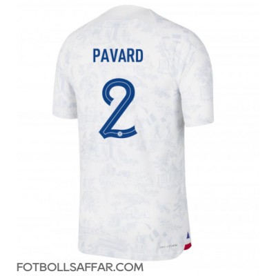 Frankrike Benjamin Pavard #2 Bortatröja VM 2022 Kortärmad